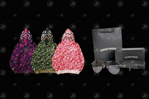 Bape & Chrome Hearts with JG Watermark